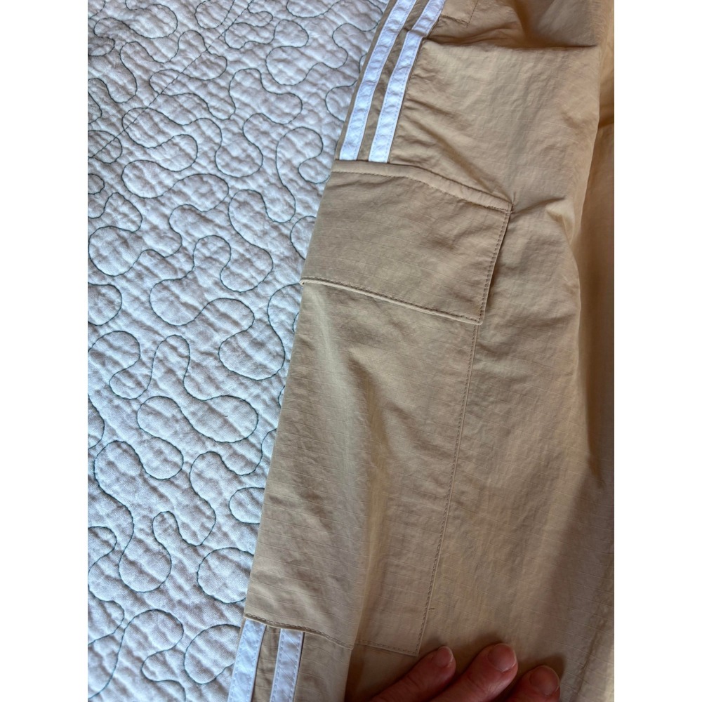 Adidas‎ Originals Mens 3S Cargo Pants Magic Beige Track Pants Size Large - Picture 2 of 9